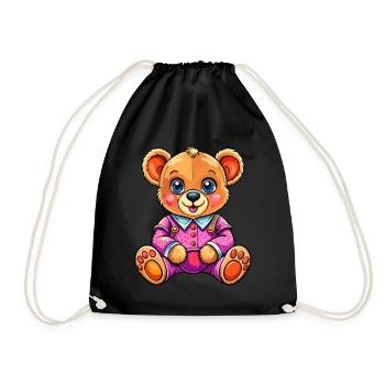 Mignon nounours - Sac de sport léger - noir - Devant