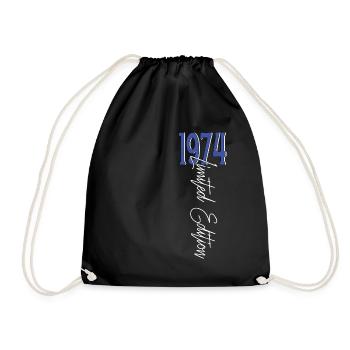 1974 Vintage anniversaire drôles dictons - Sac de sport léger - noir - Devant