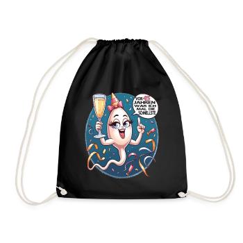 45 Years Ago I Was The Fastest Woman - Drawstring Bag - black - Front