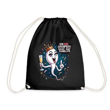 18 Years Ago I Was The Fastest Woman - Drawstring Bag - black - Front