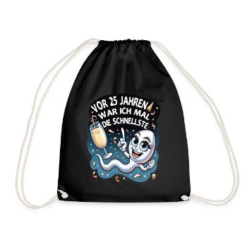 Il y a 25 ans, j’étais la femme la plus rapide - Sac de sport léger - noir - Devant