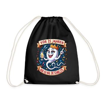 Il y a 25 ans, j’étais la femme la plus rapide - Sac de sport léger - noir - Devant