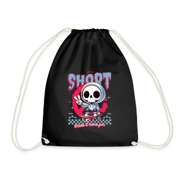 Life is short Make it more fun - Drawstring Bag - black - Front