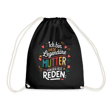 Le cœur et l’amour d’une mère légendaire - Sac de sport léger - noir - Devant