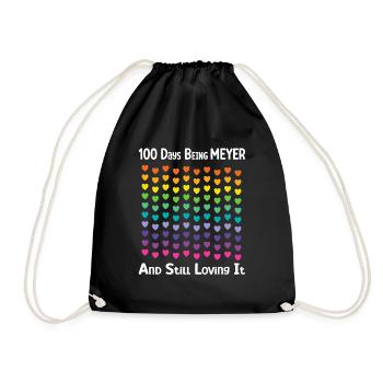 Cadeau de cœurs de la famille Meyer - Sac de sport léger - noir - Devant