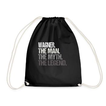 Wagner The Man The Myth Legend - Drawstring Bag - black - Front