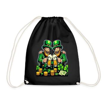 Porter un toast au lutin (lutin irlandais) - Sac de sport léger - noir - Devant