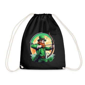Tir à l’arc Trèfle de la Saint-Patrick - Sac de sport léger - noir - Devant