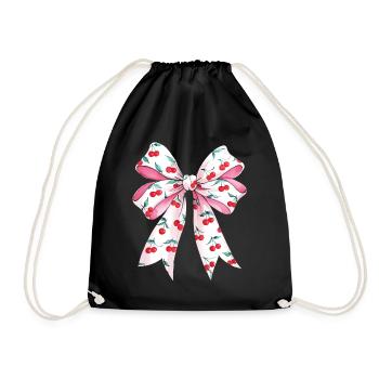 Cerises Jolie Femme Coquette - Sac de sport léger - noir - Devant