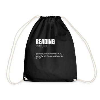 Définition amusante pour les loisirs d’intérieur Dictionnaire Ind - Sac de sport léger - noir - Devant