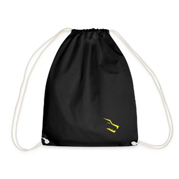 Symbole GYMDOG Jaune Éclair - Sac de sport léger - noir - Devant