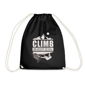 Climb Klettern Bouldern - Turnbeutel - Schwarz - Vorne