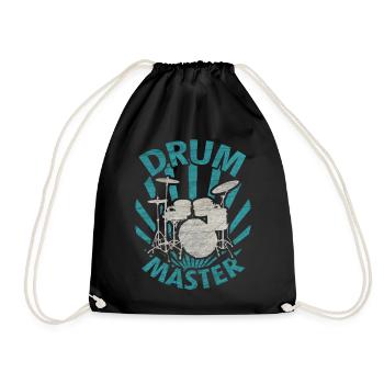 Drums - Drawstring Bag - black - Front