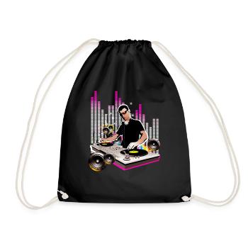 DJ - Turnbeutel - Schwarz - Vorne