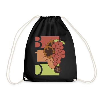 Organic Fruits Fruit Symbol Healthy Food Food Icon - Drawstring Bag - black - Front