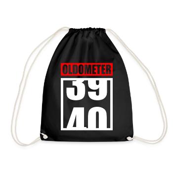 1979 40 Jahre 40. Geburtstag Party Geschenk - Turnbeutel - Schwarz - Vorne