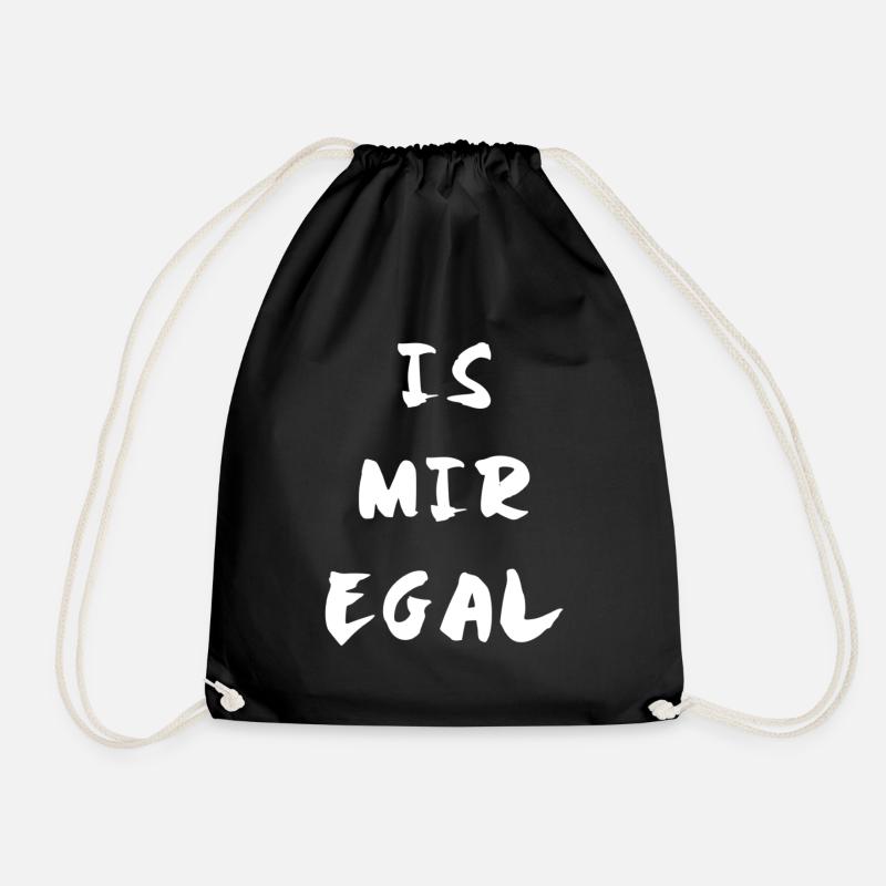 Is mir egal - Turnbeutel - Schwarz