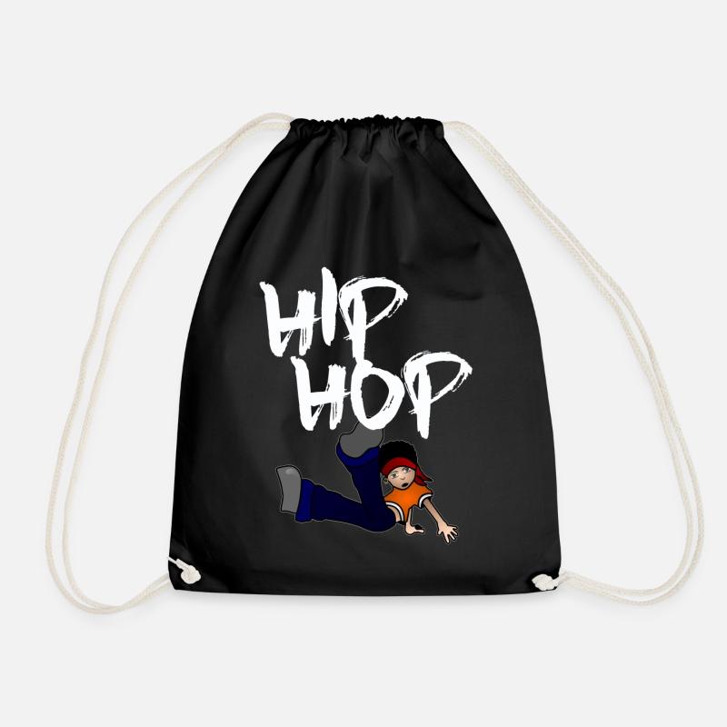 Hip Hop im dunklem Design - Turnbeutel - Schwarz