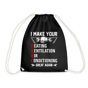 HLK techniciens drôle de sort cadeau Great Again - Sac de sport léger - noir - Devant
