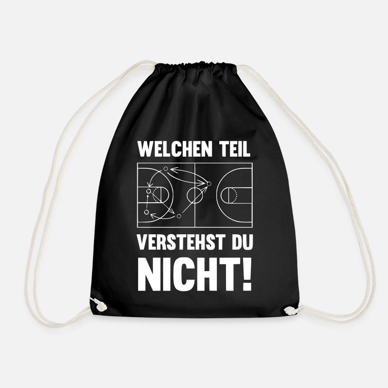 Welchen Teil verstehst du nicht Basketball - Turnbeutel - Schwarz