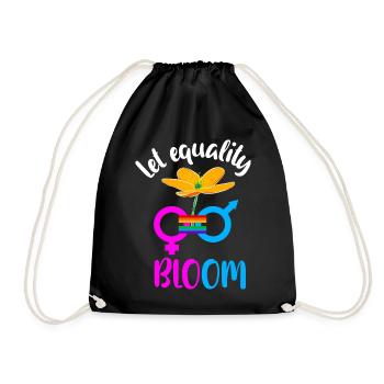 Equality - Drawstring Bag - black - Front
