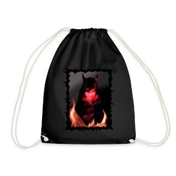 Halloween night devil - Drawstring Bag - black - Front