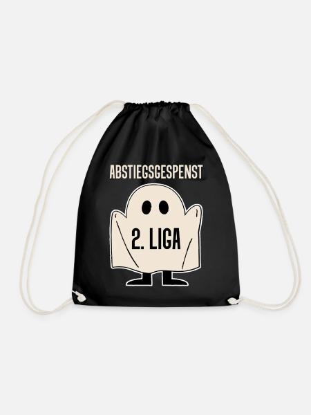 2. Liga Abstiegsgespenst - Turnbeutel - Schwarz