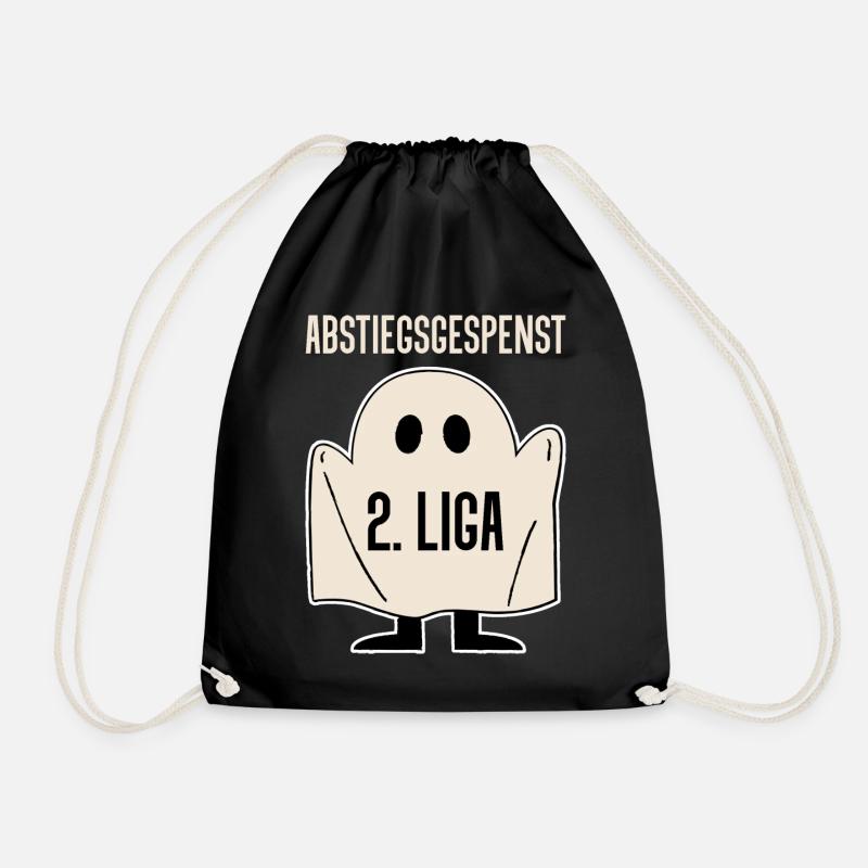 2. Liga Abstiegsgespenst - Turnbeutel - Schwarz
