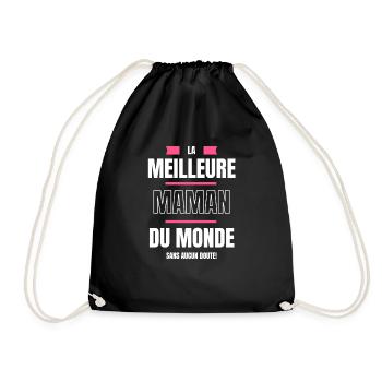 La meilleure maman du monde sans aucun doute - Sac de sport léger - noir - Devant