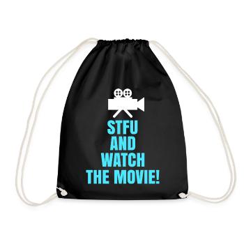 Movies, Theater, Camera, Statement, Movie Night, Movies - Drawstring Bag - black - Front