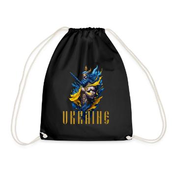 Ukraine Warrior Stop War - Sac de sport léger - noir - Devant