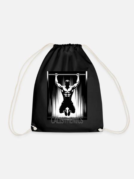 Calisthenics - Drawstring Bag - black