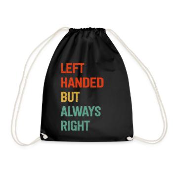 Gaucher mais toujours droitier - Sac de sport léger - noir - Devant