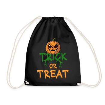 Halloween Trick or Treat Citrouille Dire Horreur - Sac de sport léger - noir - Devant
