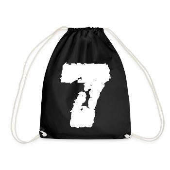 7 Number Seven - Drawstring Bag - black - Front
