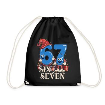 Six Sept 6 7 Points d’Aura Enfants Jeux Mignons - Sac de sport léger - noir - Devant