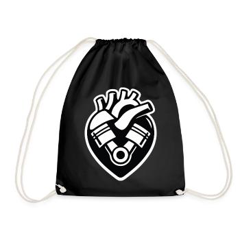 Petrol in the blood - Drawstring Bag - black - Front