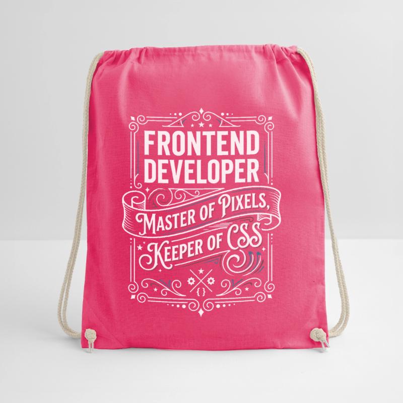 Frontend Developer Pixelmeister CSS Drawstring Bag