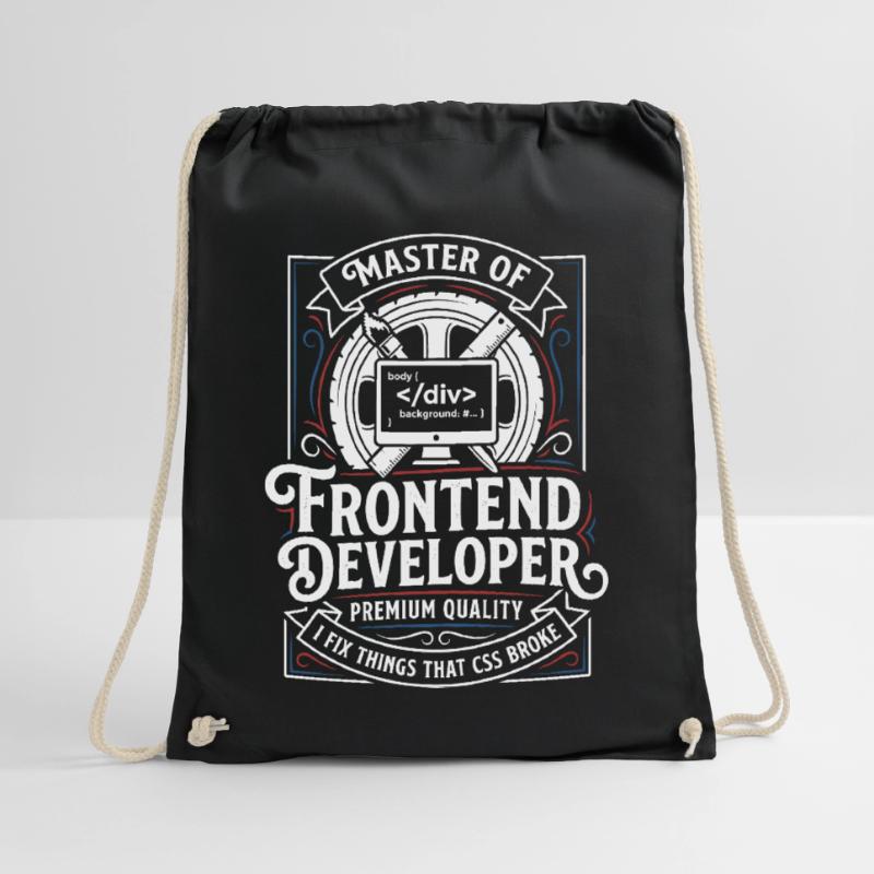 Frontend Master: CSS HTML Art Drawstring Bag