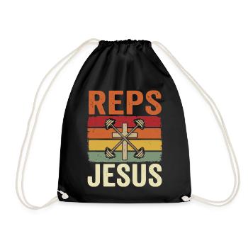 Reps For Jesus Men Religious - Drawstring Bag - black - Front