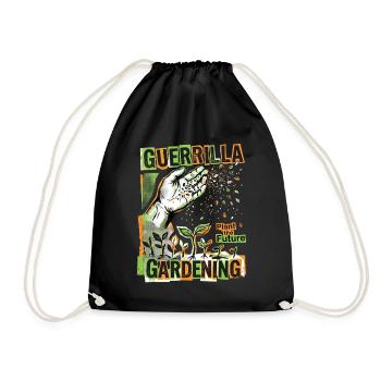 Gardening Big City - Drawstring Bag - black - Front