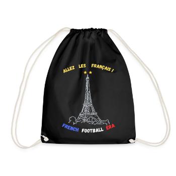 Allez les Français – French Football Era Style Vin - Sac de sport léger - noir - Devant