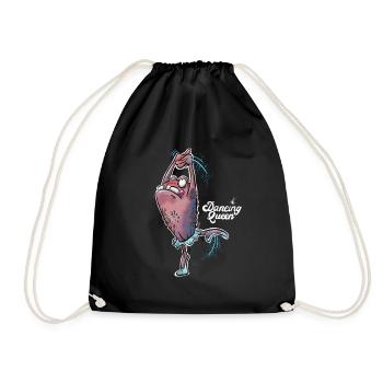 Dancing Queen Monster im Tutu - Turnbeutel - Schwarz - Vorne