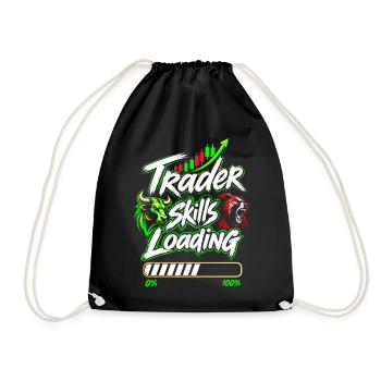 Trader skills loading - Turnbeutel - Schwarz - Vorne