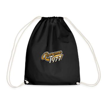 41 birthday t shirt gift idea men ladies - Drawstring Bag - black - Front