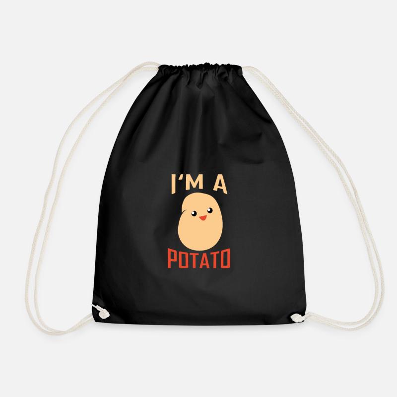 I'm a Potatoe Ich bin eine Kartoffel - Turnbeutel - Schwarz