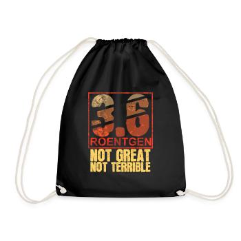 3.6 Roentgen Not Great Not Terrible - Sac de sport léger - noir - Devant