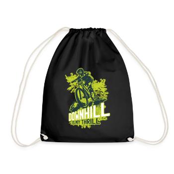 Downhill Geschenk - Turnbeutel - Schwarz - Vorne