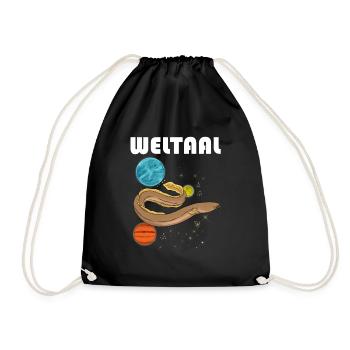 Weltaal Aal Angler - Turnbeutel - Schwarz - Vorne