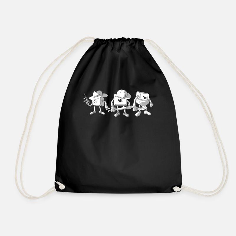Software developer Software developer Web Develo - Drawstring Bag - black
